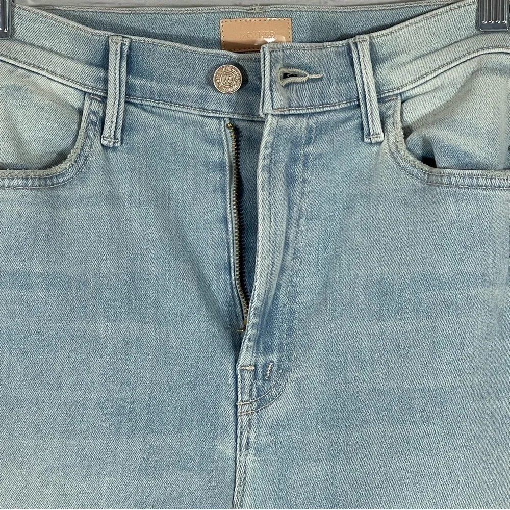 MOTHER The Hustler High Waist Ankle Fray Jeans - Not So Chill Pill - Sz - 28